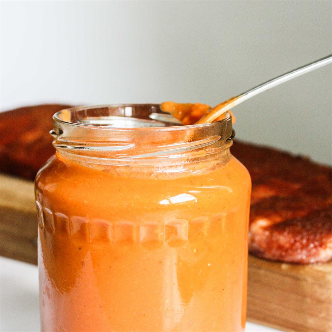 Totally loaded barbecue sauce - veggie packed, no added sugar!