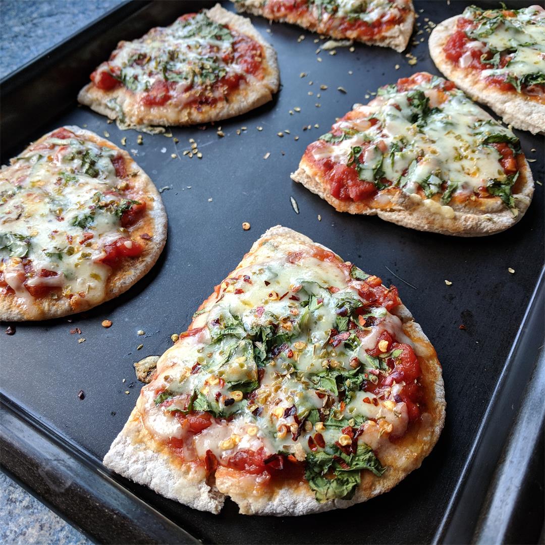 Vegan Pita Pizzas