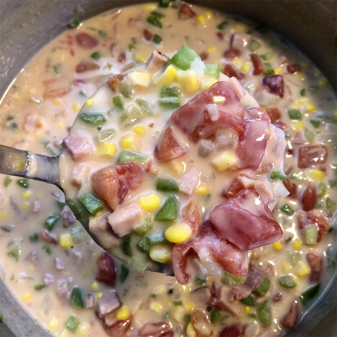 Quick and Simple Ham and Corn Chowder
