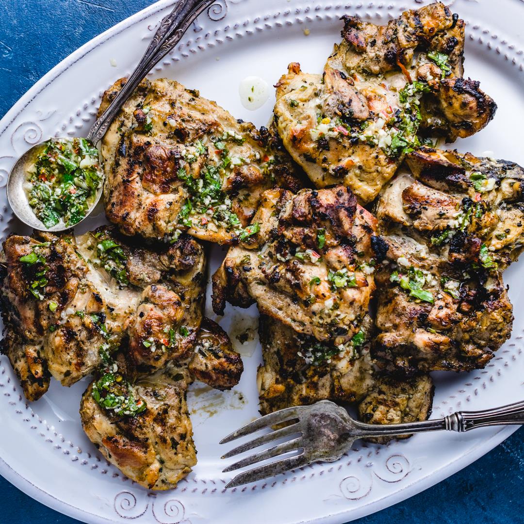 Italian Marinated Grilled Chicken Thighs