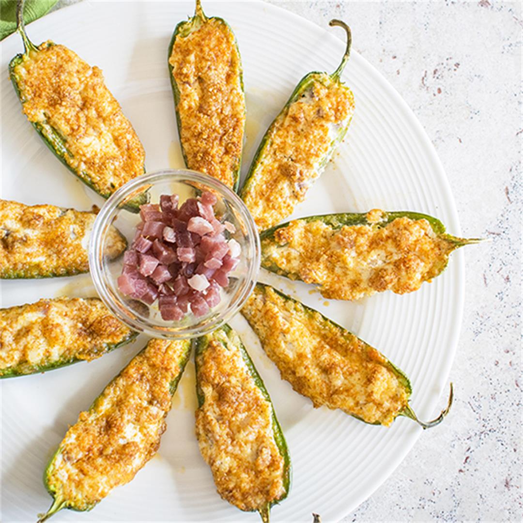 Try these Baked Parmesan Jalapeño Poppers with Prosciutto! They