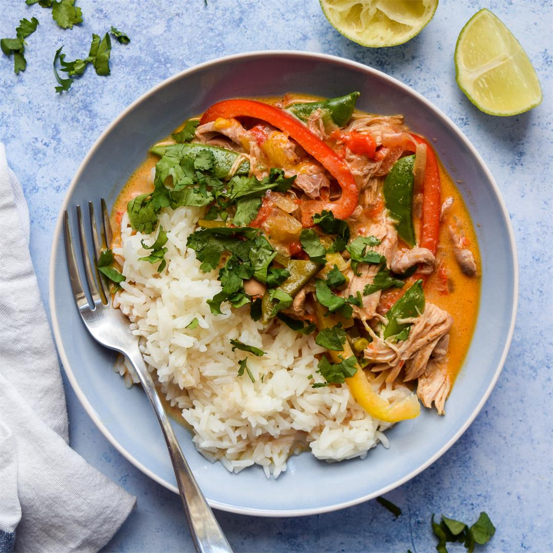 Slow Cooker Thai Red Chicken Curry