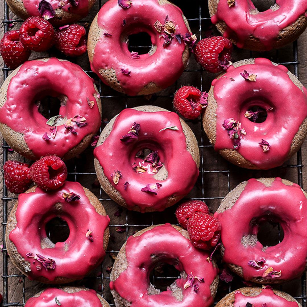 Raspberry Doughnuts