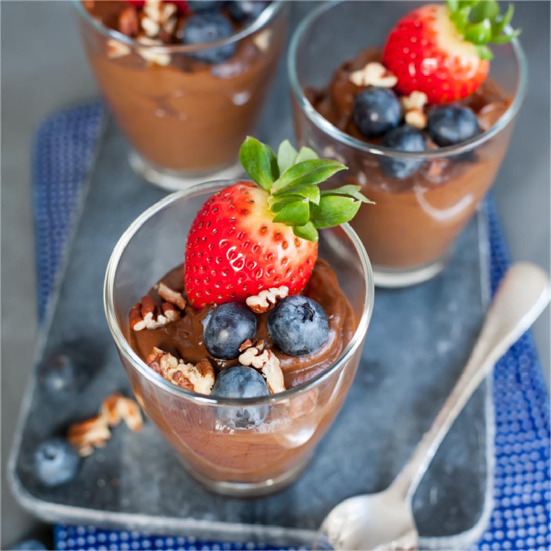 Healthy chocolate pudding