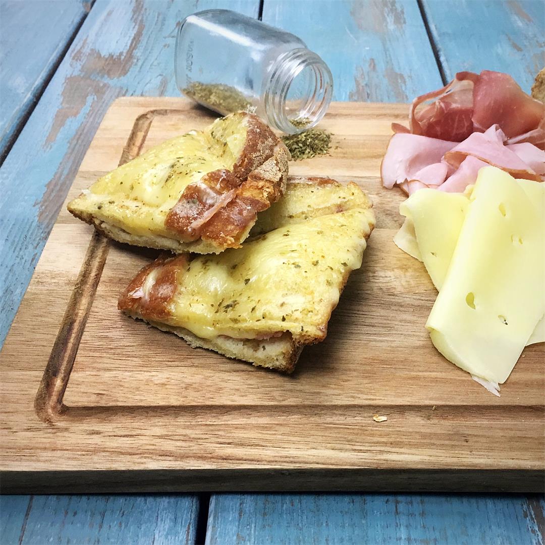 Melted Ham and Cheese with Prosciutto | Delicious Tosta Mista