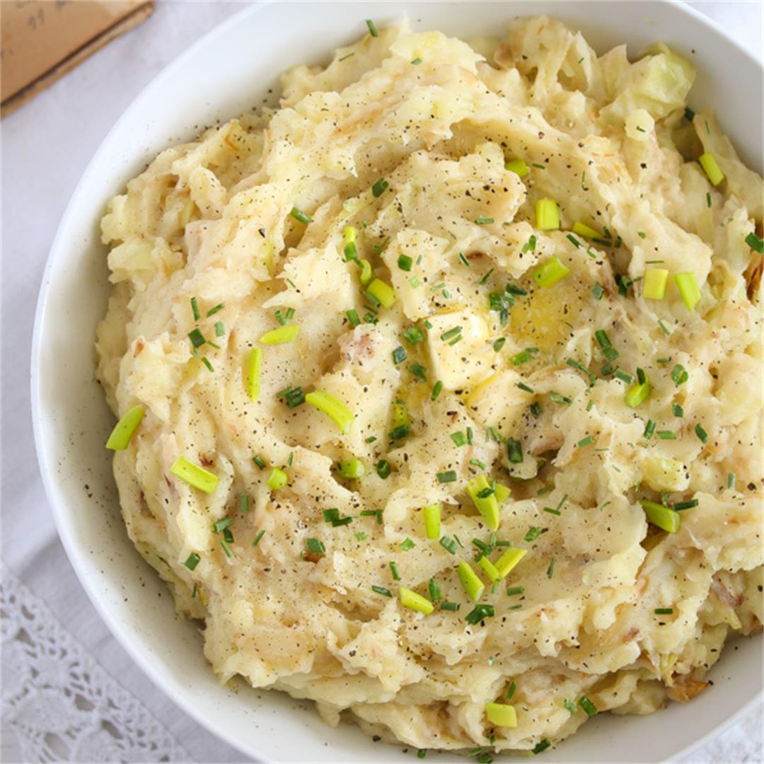 Irish Cabbage and Potato Dish -  Colcannon Recipe