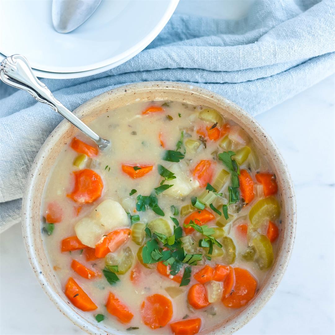 Dairy-Free Chicken and Gnocchi Soup