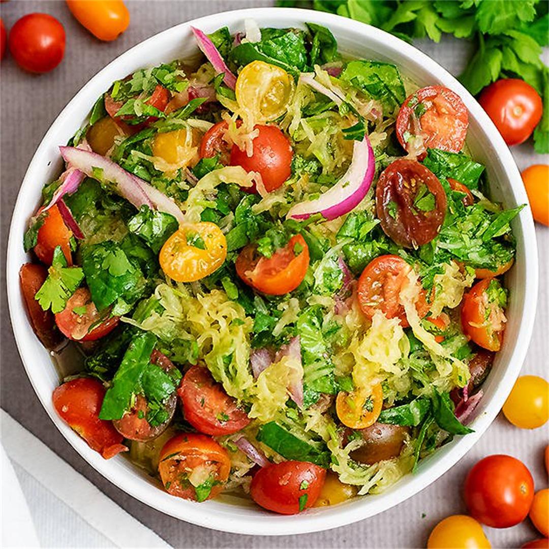Greek Spaghetti Squash Salad