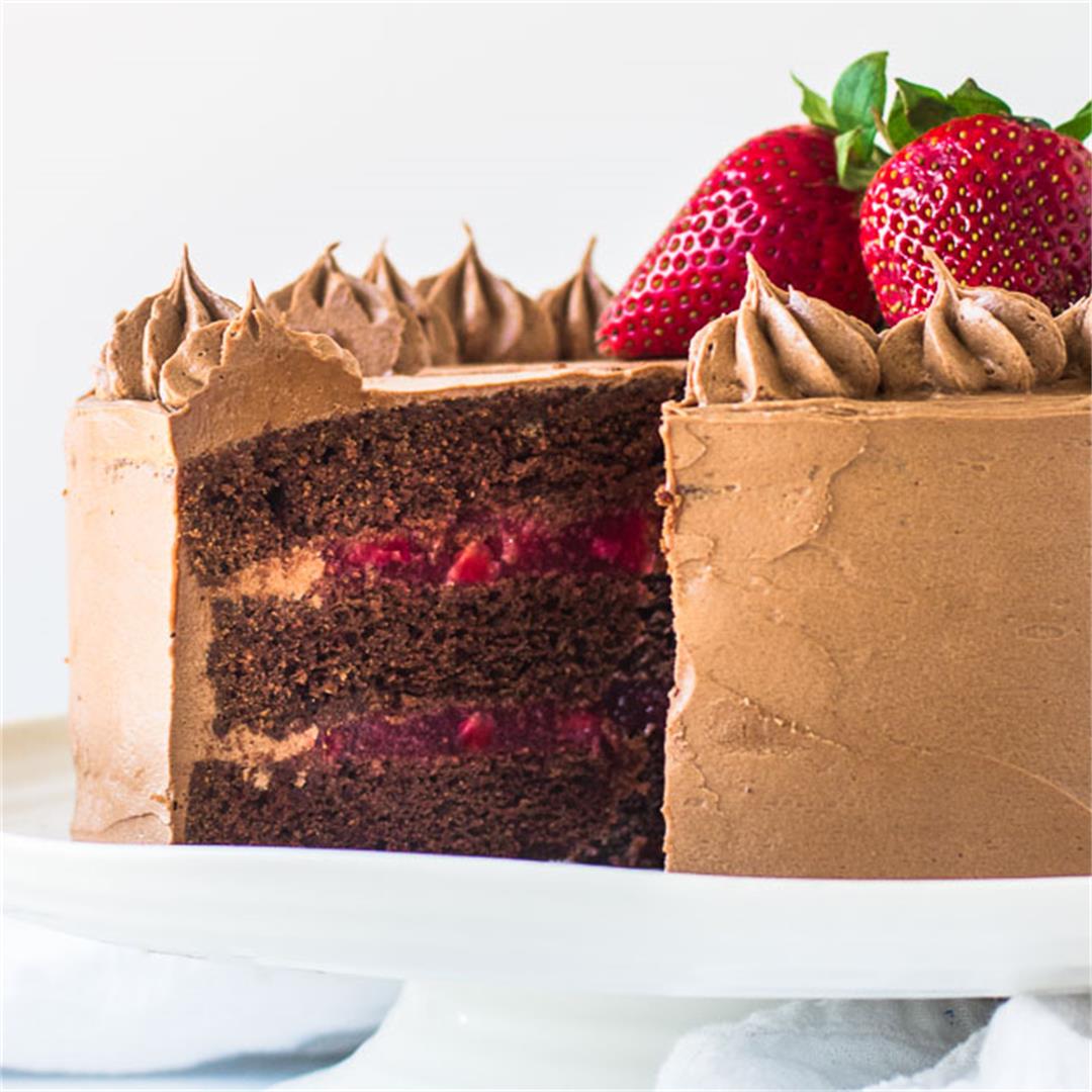Strawberry Chocolate Cake