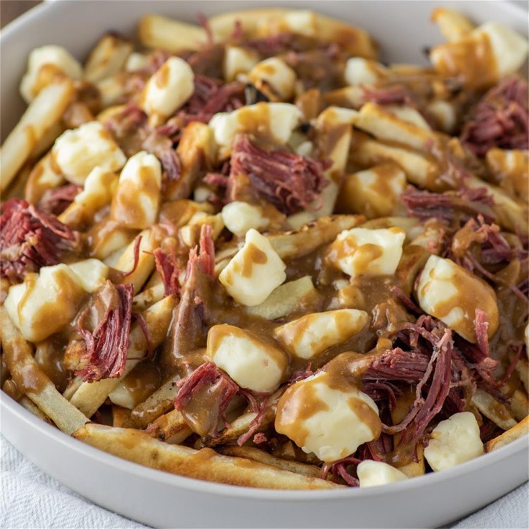 Corned Beef Poutine with Guinness Gravy