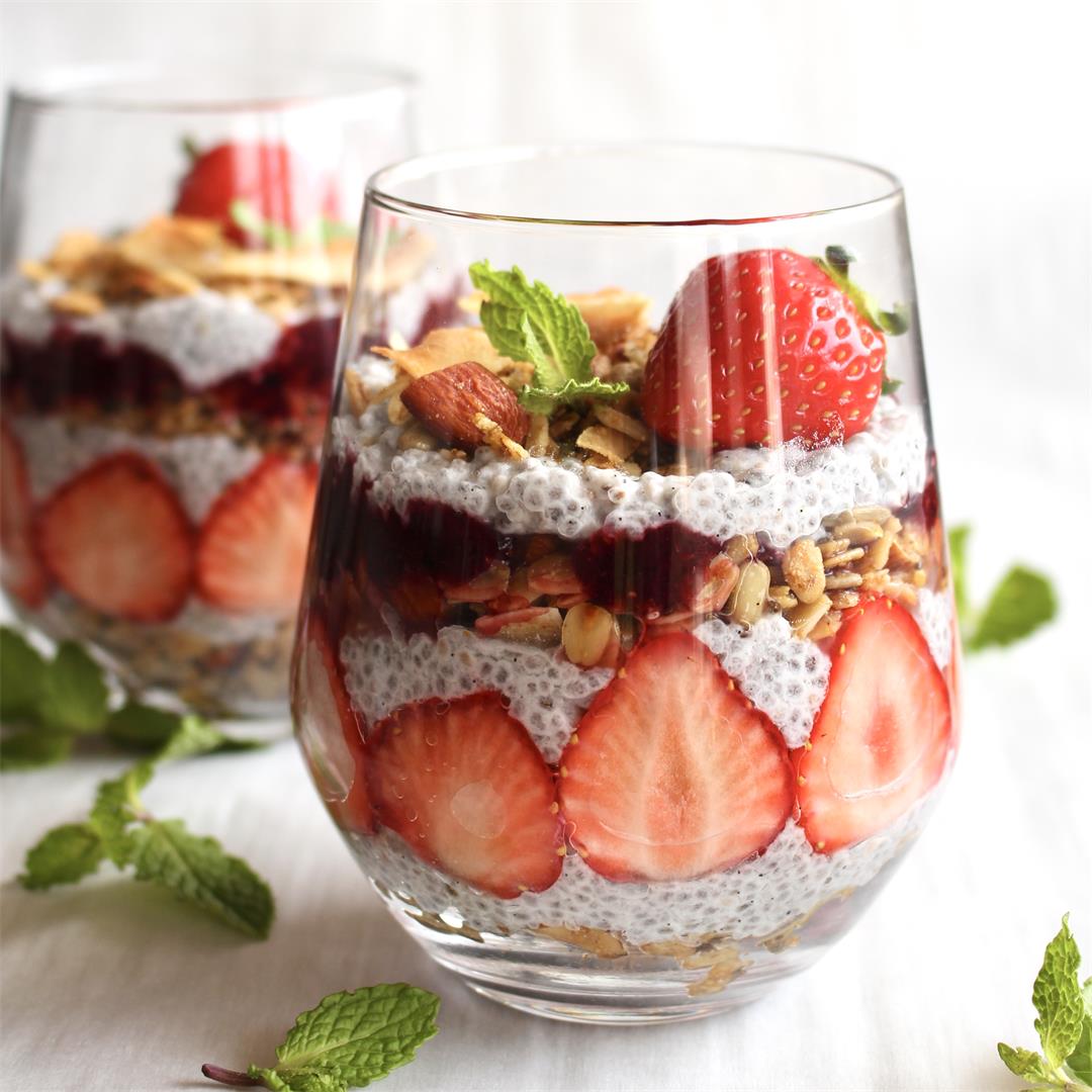 Healthy Berry Chia Seed Parfait