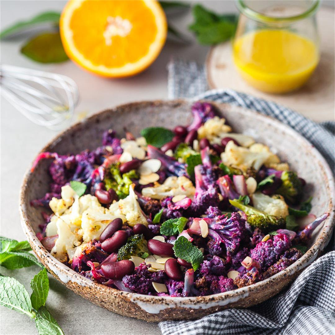 Winter Purple Cauliflower Salad {Vegan}