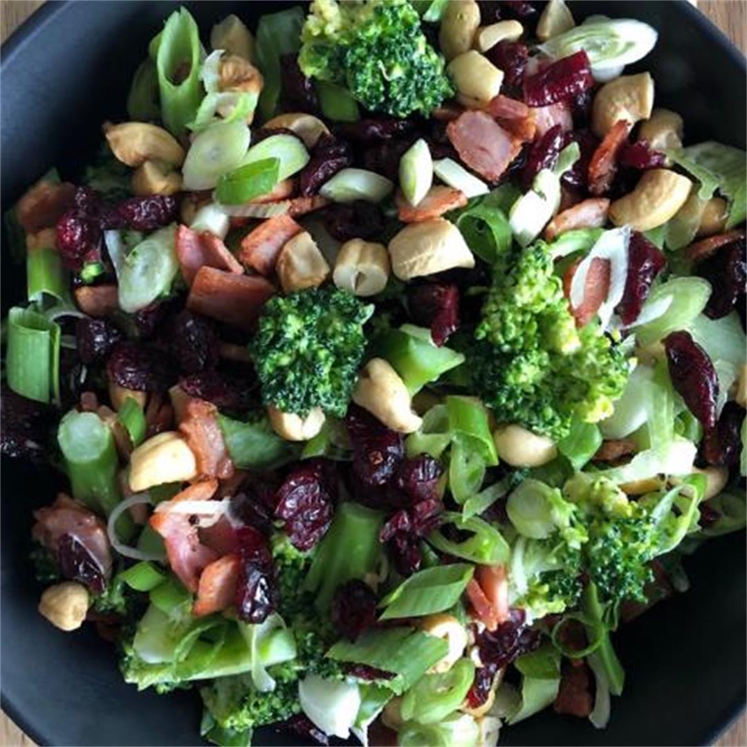 Broccoli, Bacon and Cashew Salad