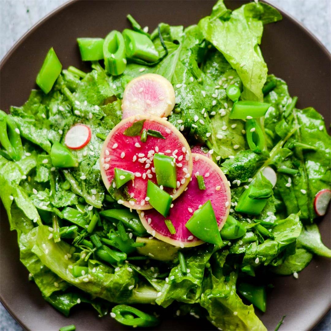 Salad with Sesame Miso Vinaigrette — Wanderings in My Kitchen