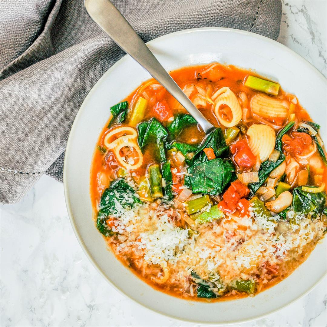 Spring Vegetable Minestrone Soup