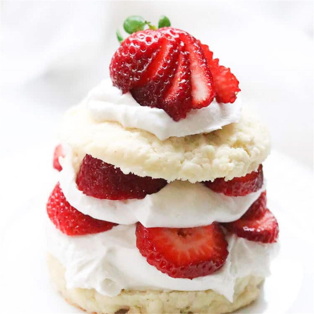 Vegan Strawberry Shortcake Biscuits