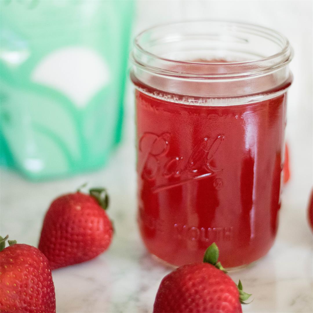 3-ingredient Low-carb Strawberry Simple Syrup