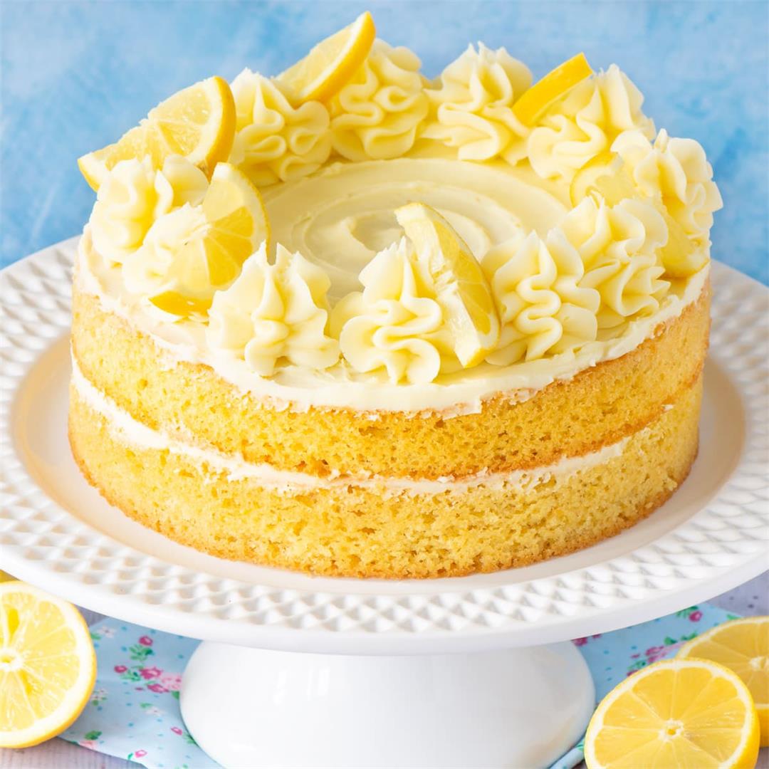 Easy Lemon Cake (All-In-One Lemon Sponge)
