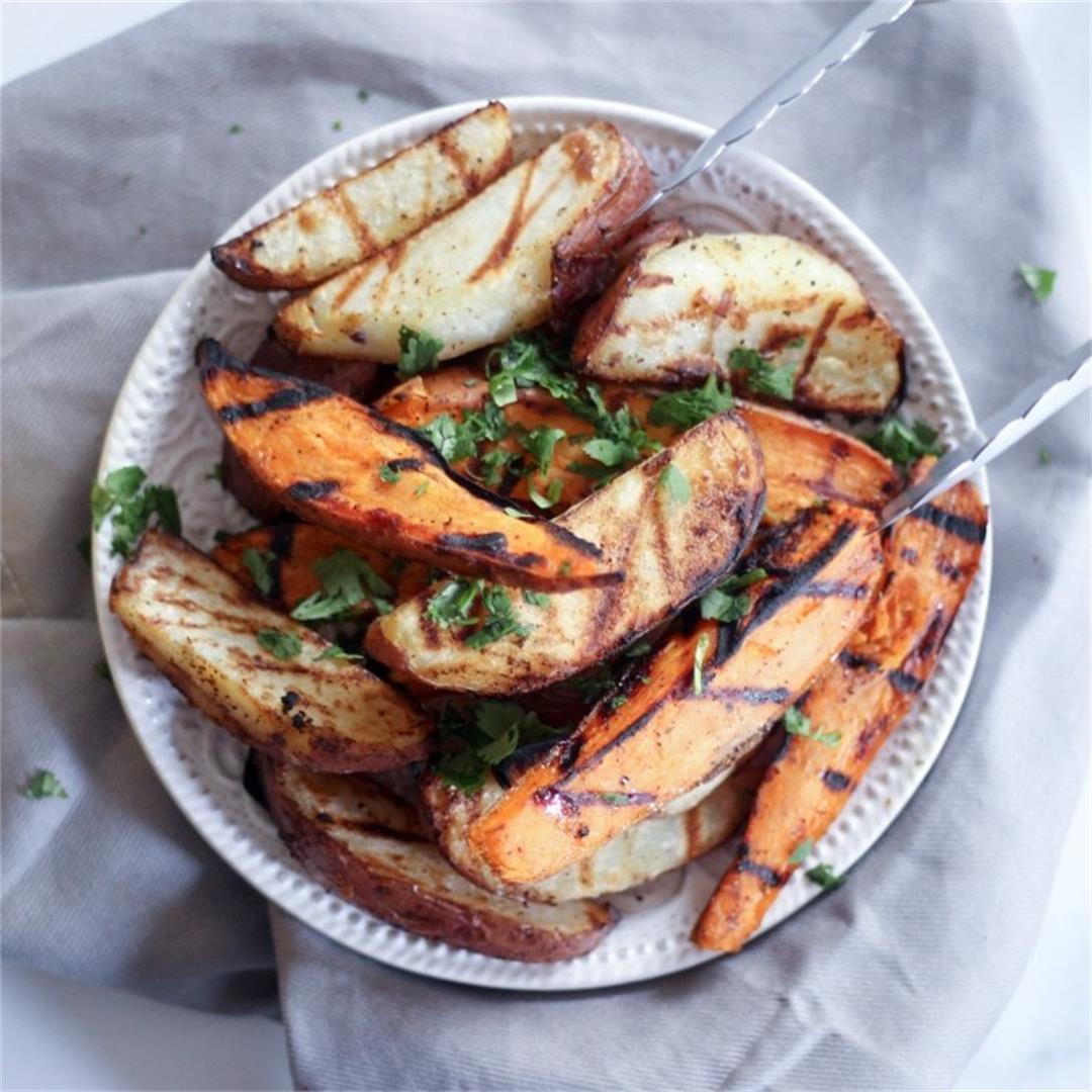 Grilled Sweet Potato Wedges