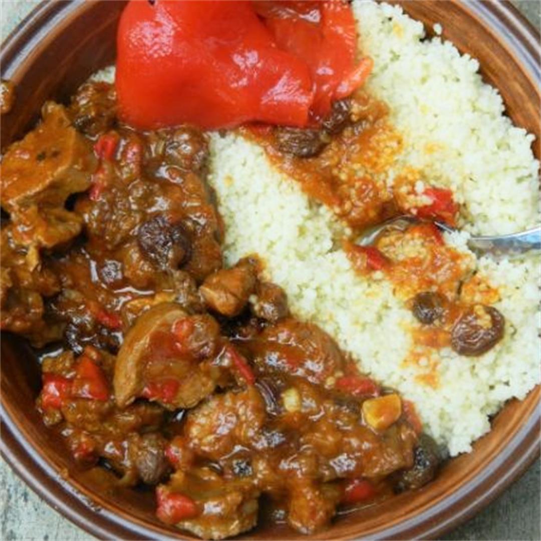 Best Lamb Stew Recipe-With Raisins and Couscous