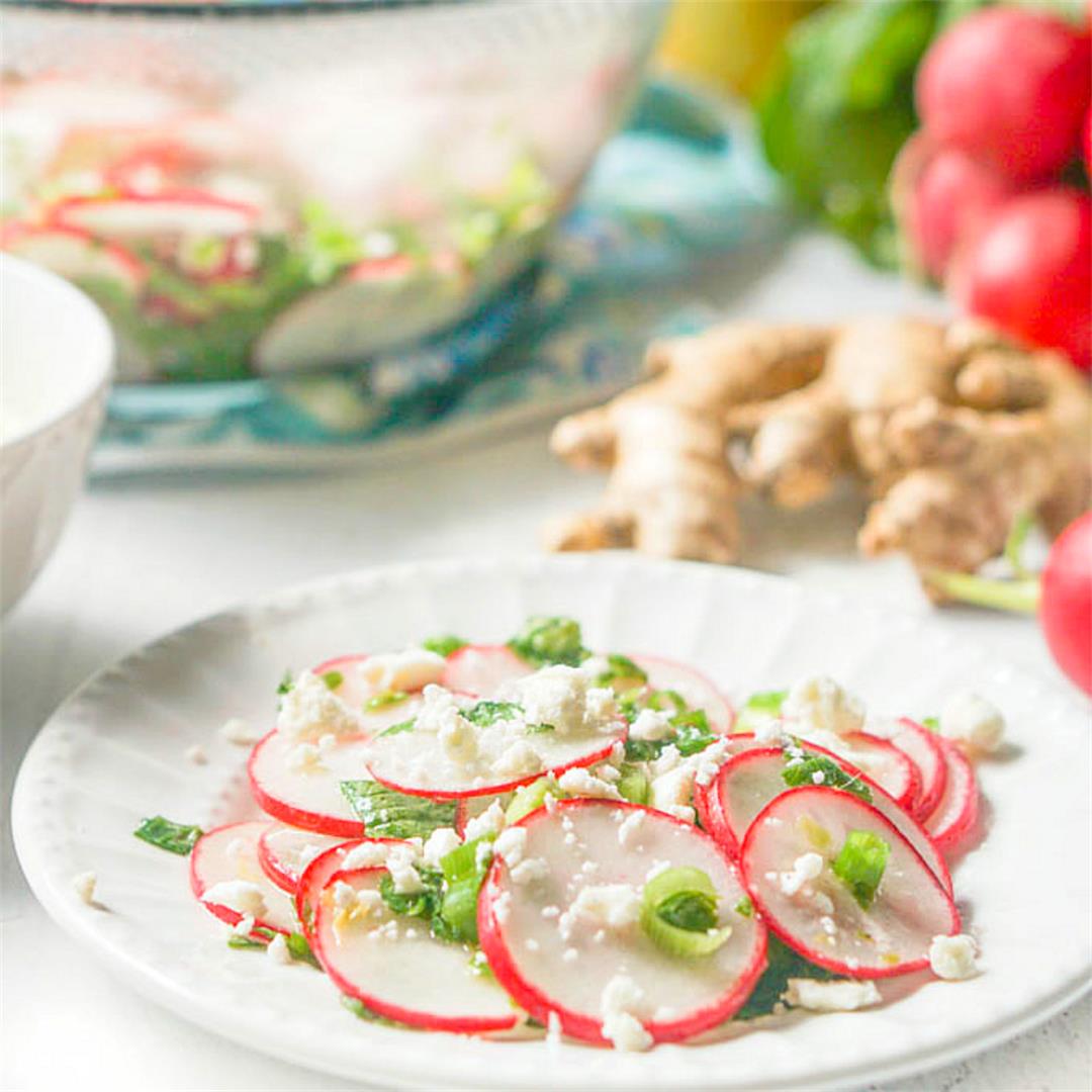 Easy Feta & Radish Salad Recipe - Low Carb