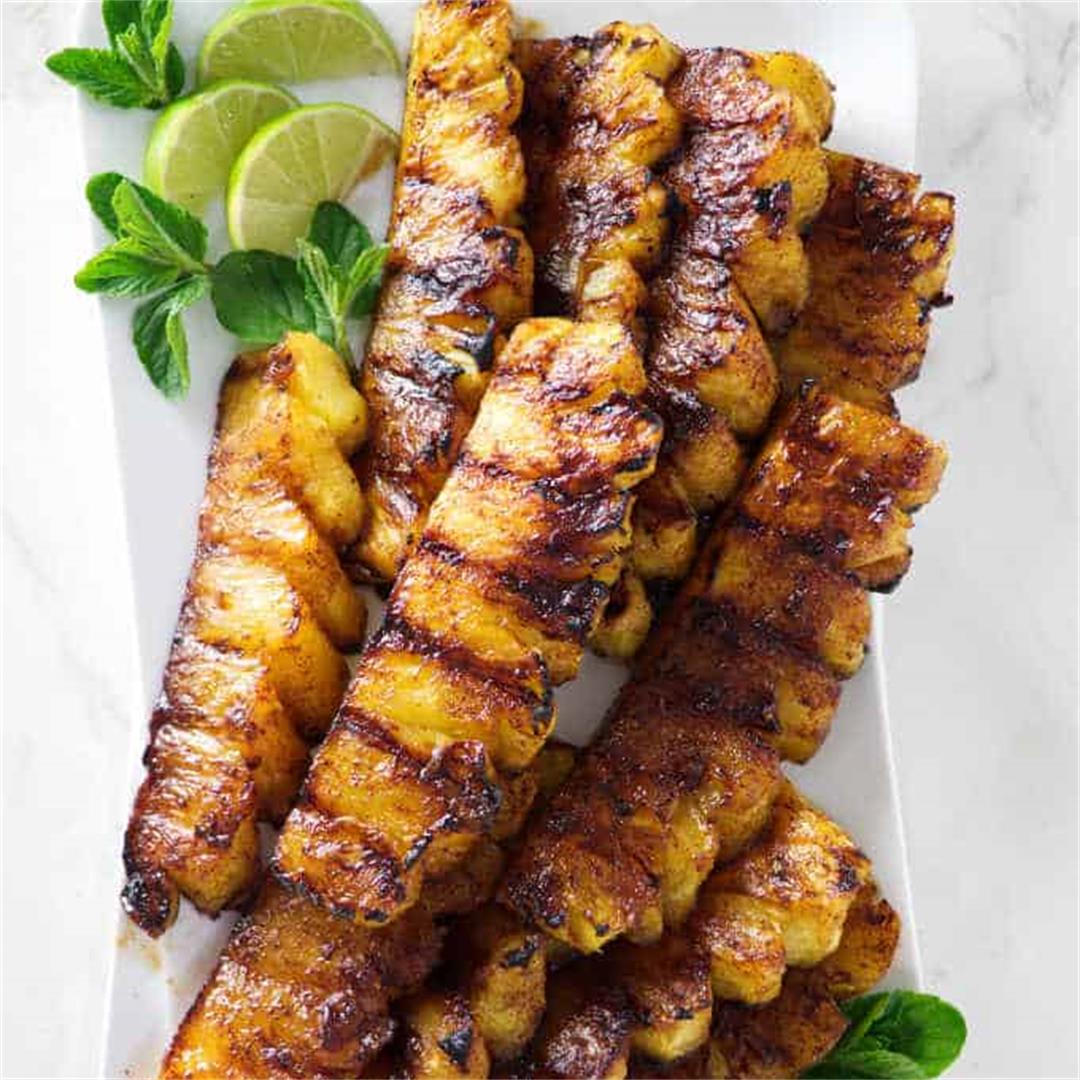 Grilled Pineapple with Cinnamon Sugar