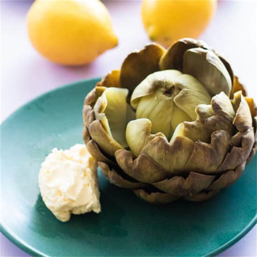 Artichokes with Whipped Lemon Butter