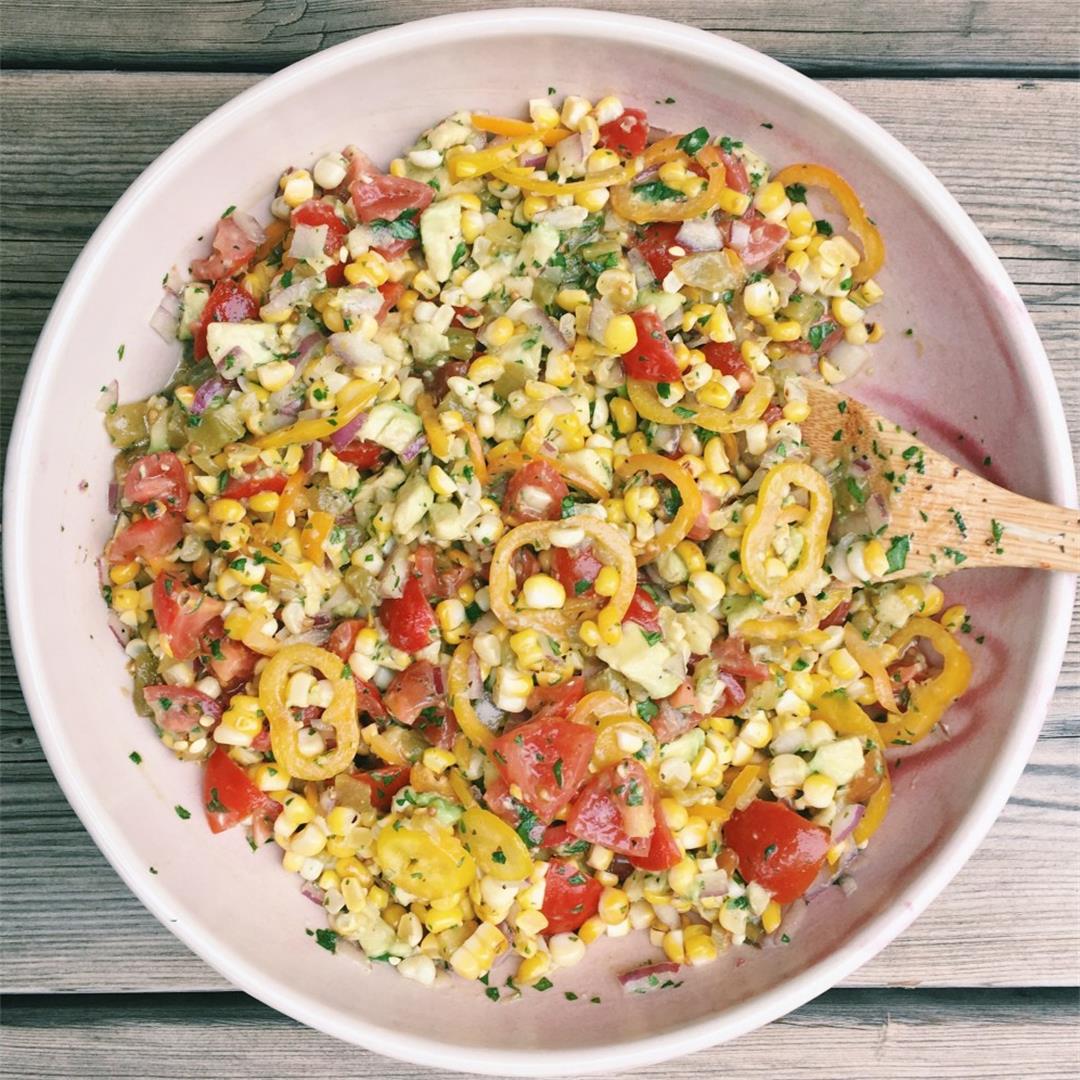Roasted Corn Summer Salad
