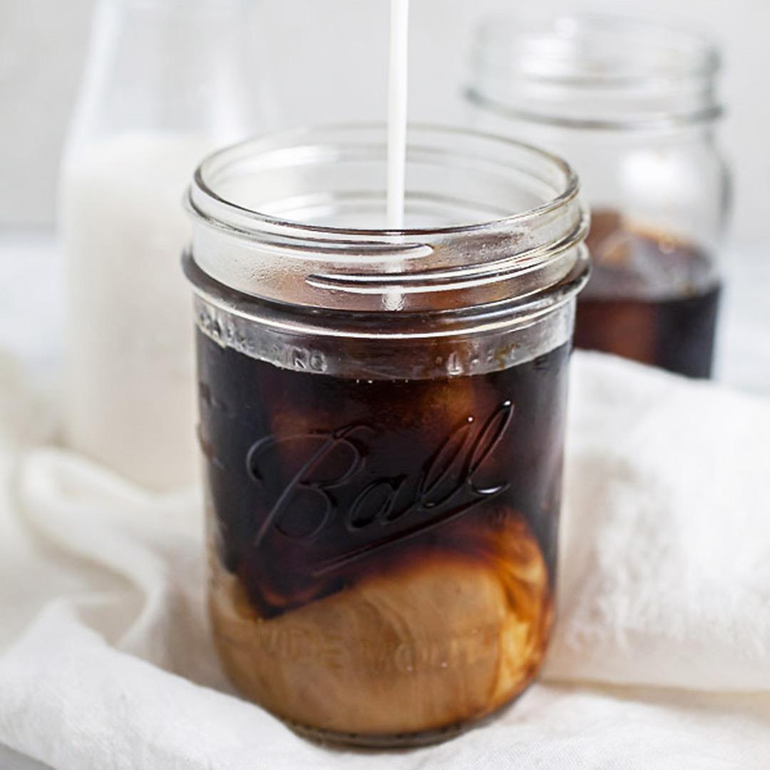 Cold Brew Coffee with Almond Milk