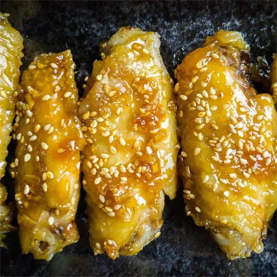 Garlicky Korean Style Chicken Wings