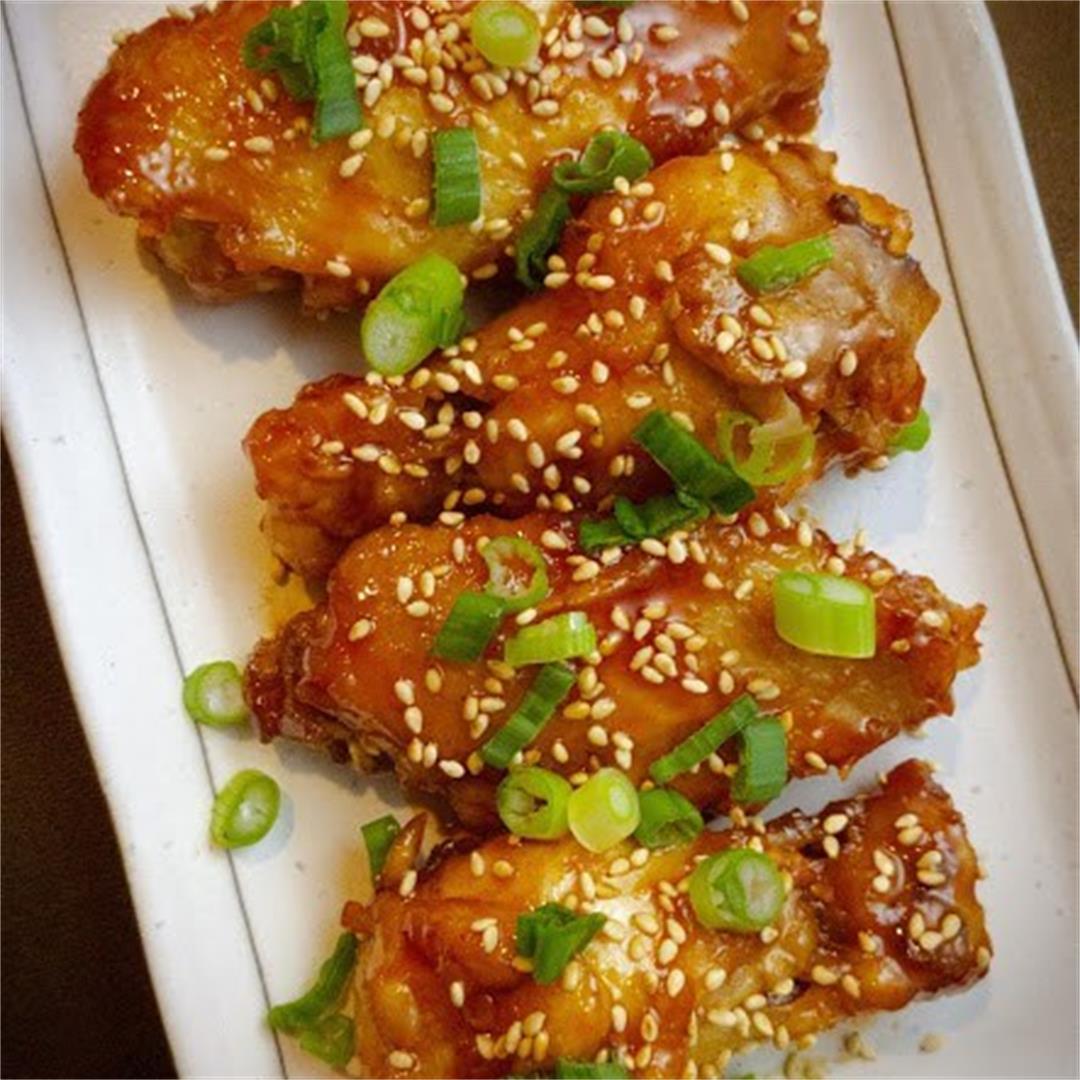 Sweet and Spicy Korean Style Chicken Wings