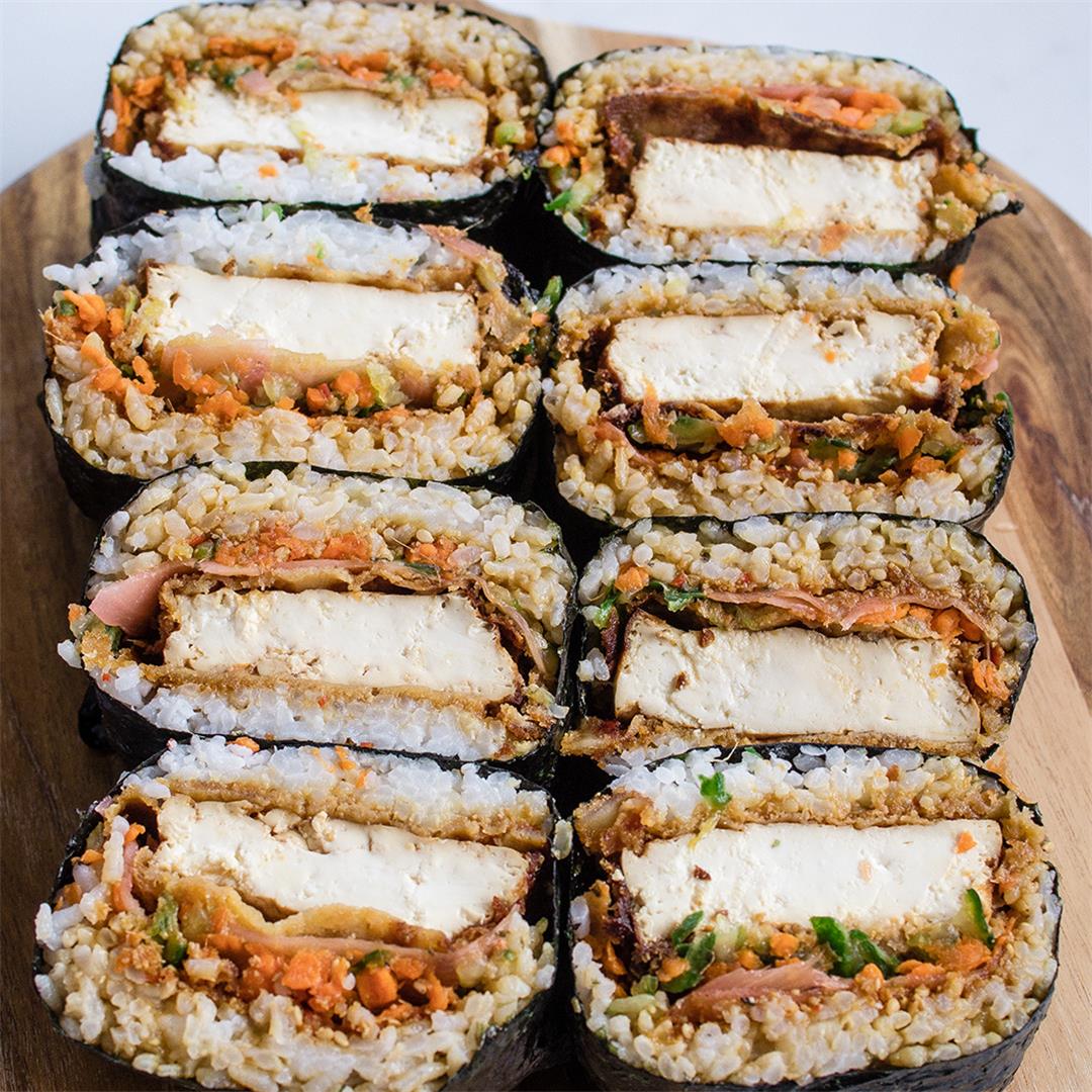 Onigirazu (vegan sushi sandwich)