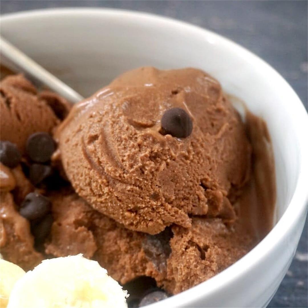 Healthy Banana Chocolate Ice Cream