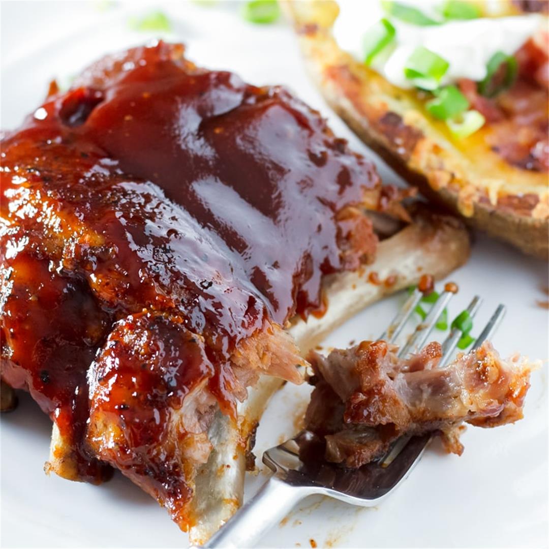 Tender Slow Cooker BBQ Ribs