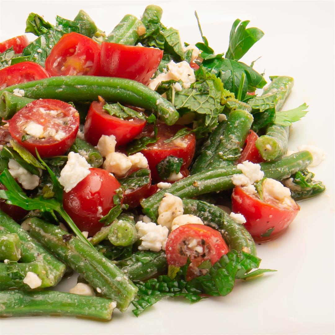 Green Bean Salad With Cherry Tomatoes and Feta