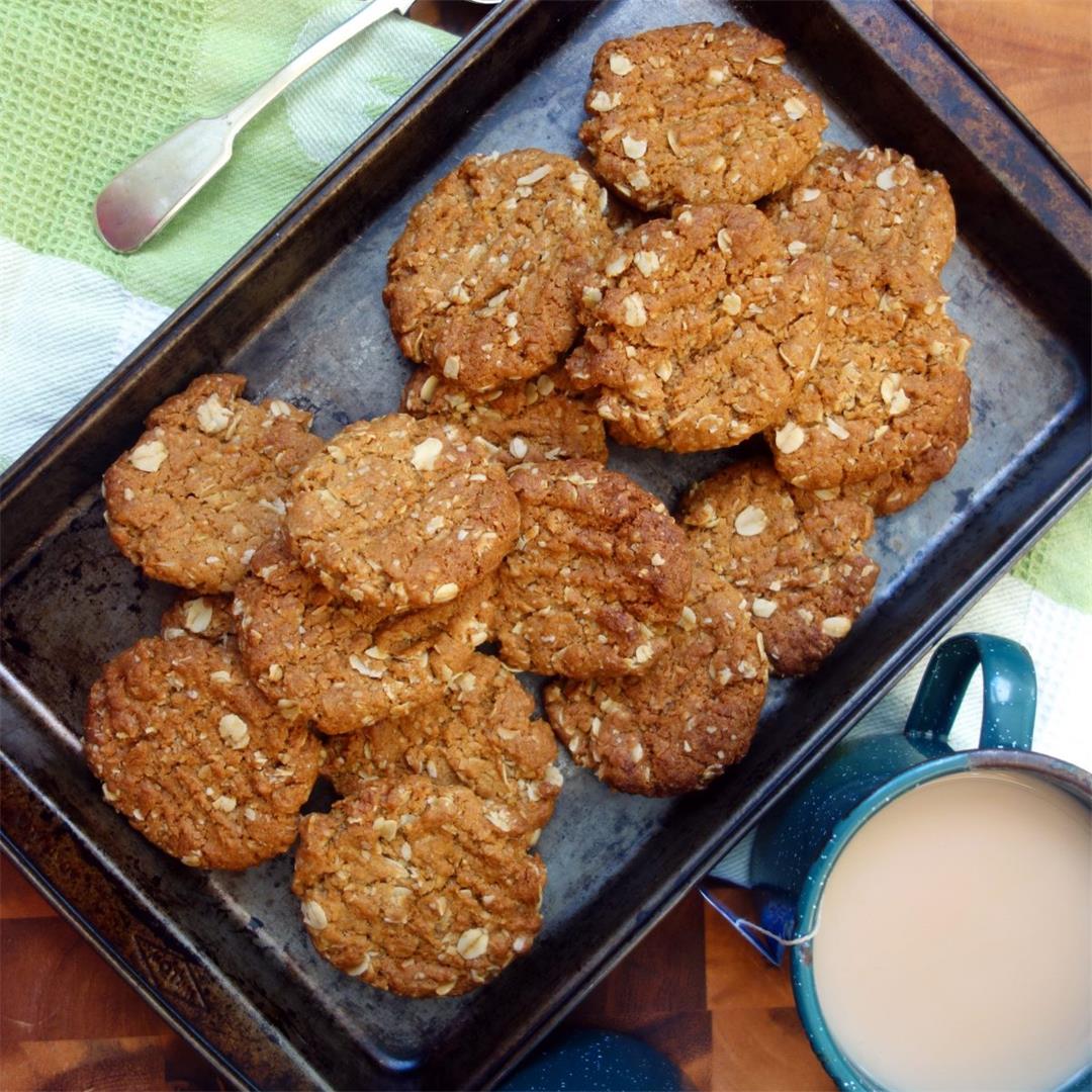 Anzac Biscuits with Ginger