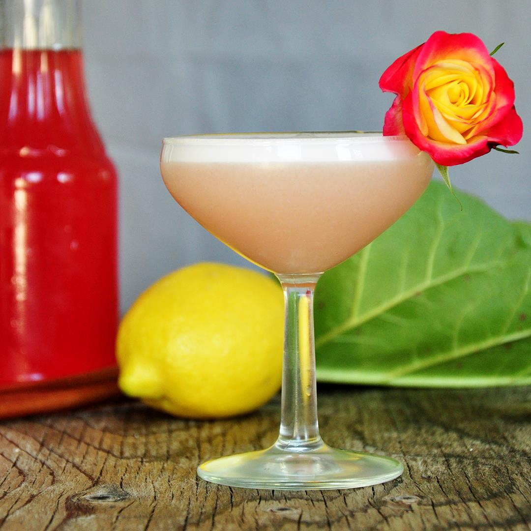 Limoncello and Rhubarb Cocktail