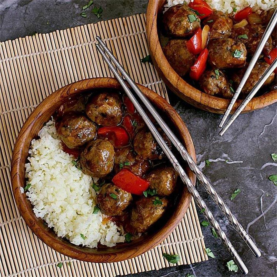 Keto Sweet and Sour Meatballs