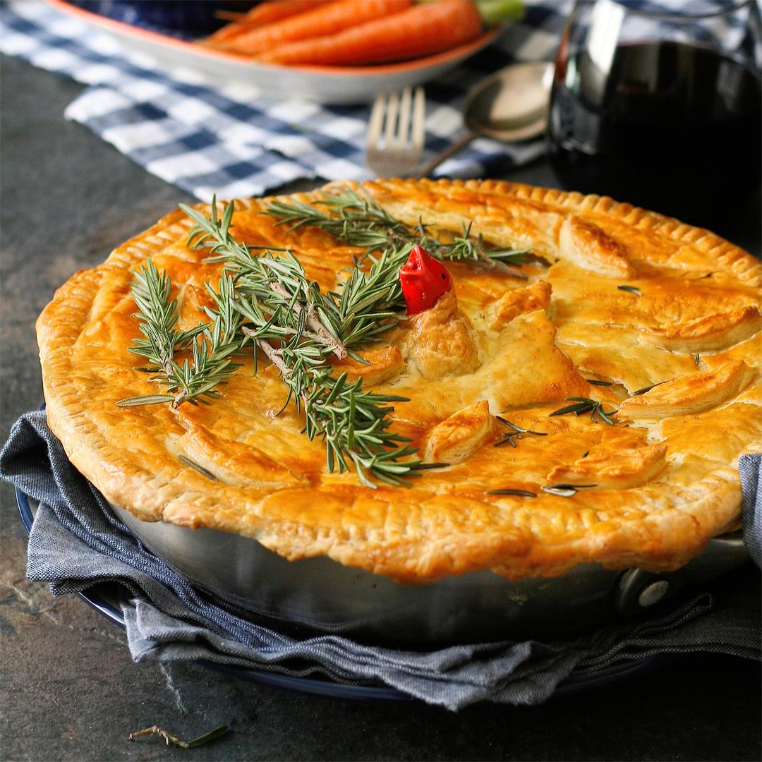 Lamb and rosemary pot pie