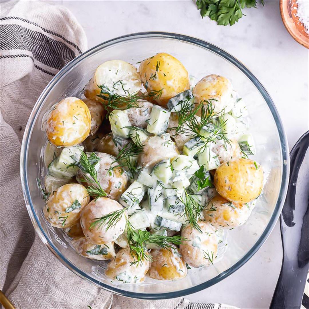 Healthy Potato Salad with Greek Yoghurt