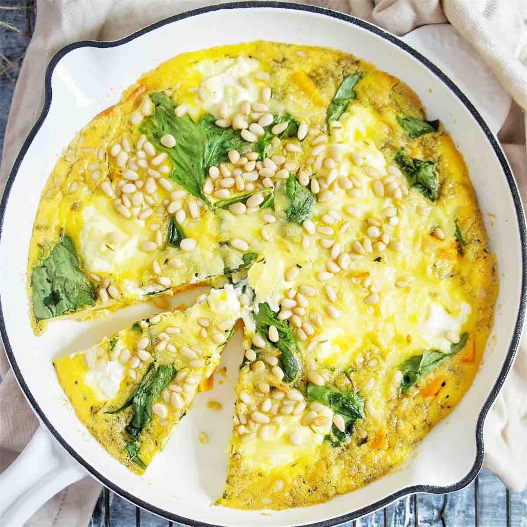 Pumpkin Frittata with Ricotto Cheese