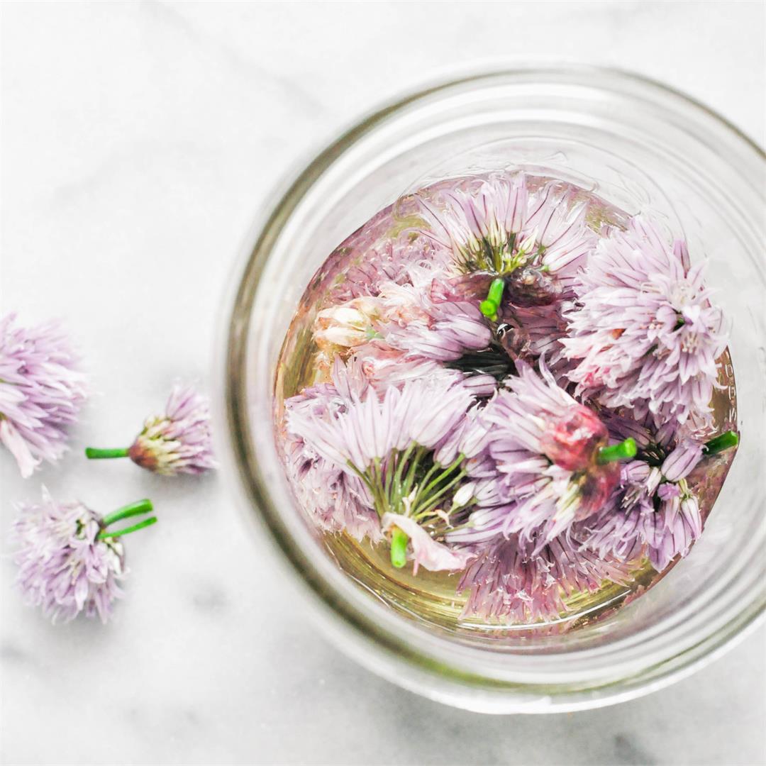 How to Make & Use Chive Blossom Vinegar