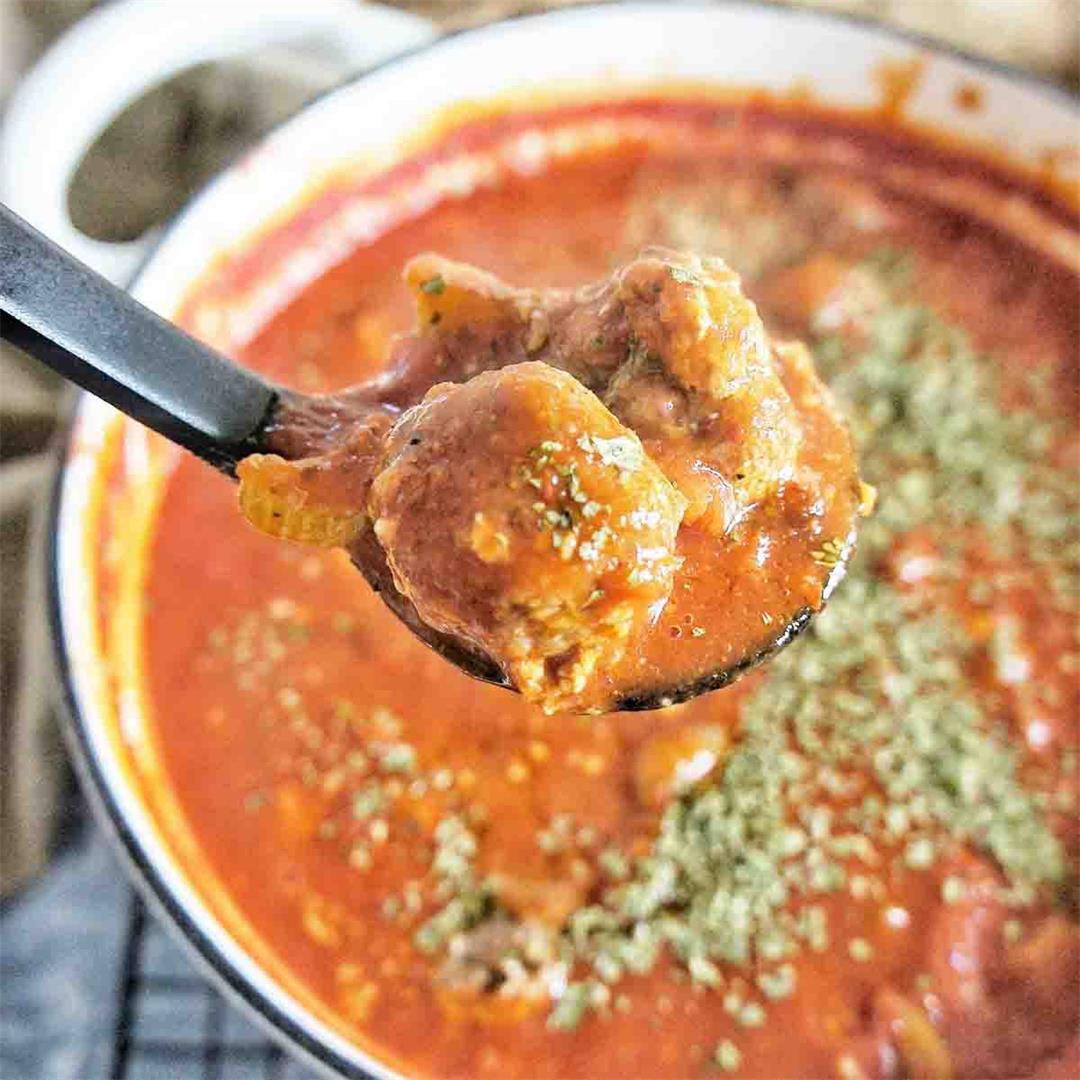 How to Make Meatball Tomato Soup