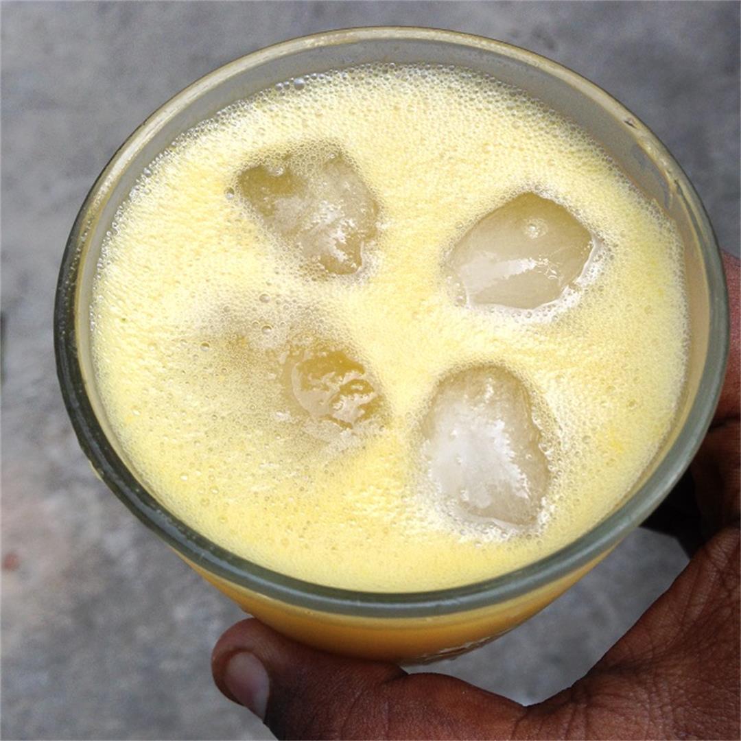 Fresh mango mint mojito mocktail drink