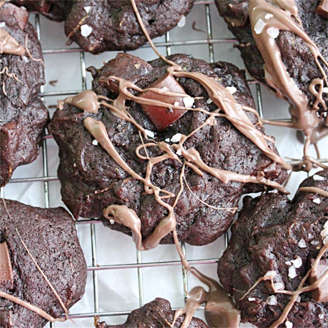 Dark Chocolate Chunk Zucchini Cookies