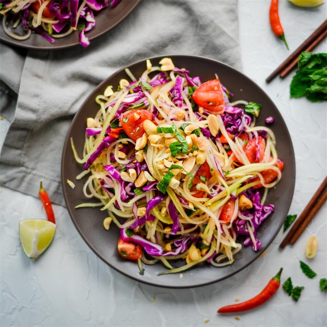 Crunchy Thai Papaya Salad — Wanderings in My Kitchen