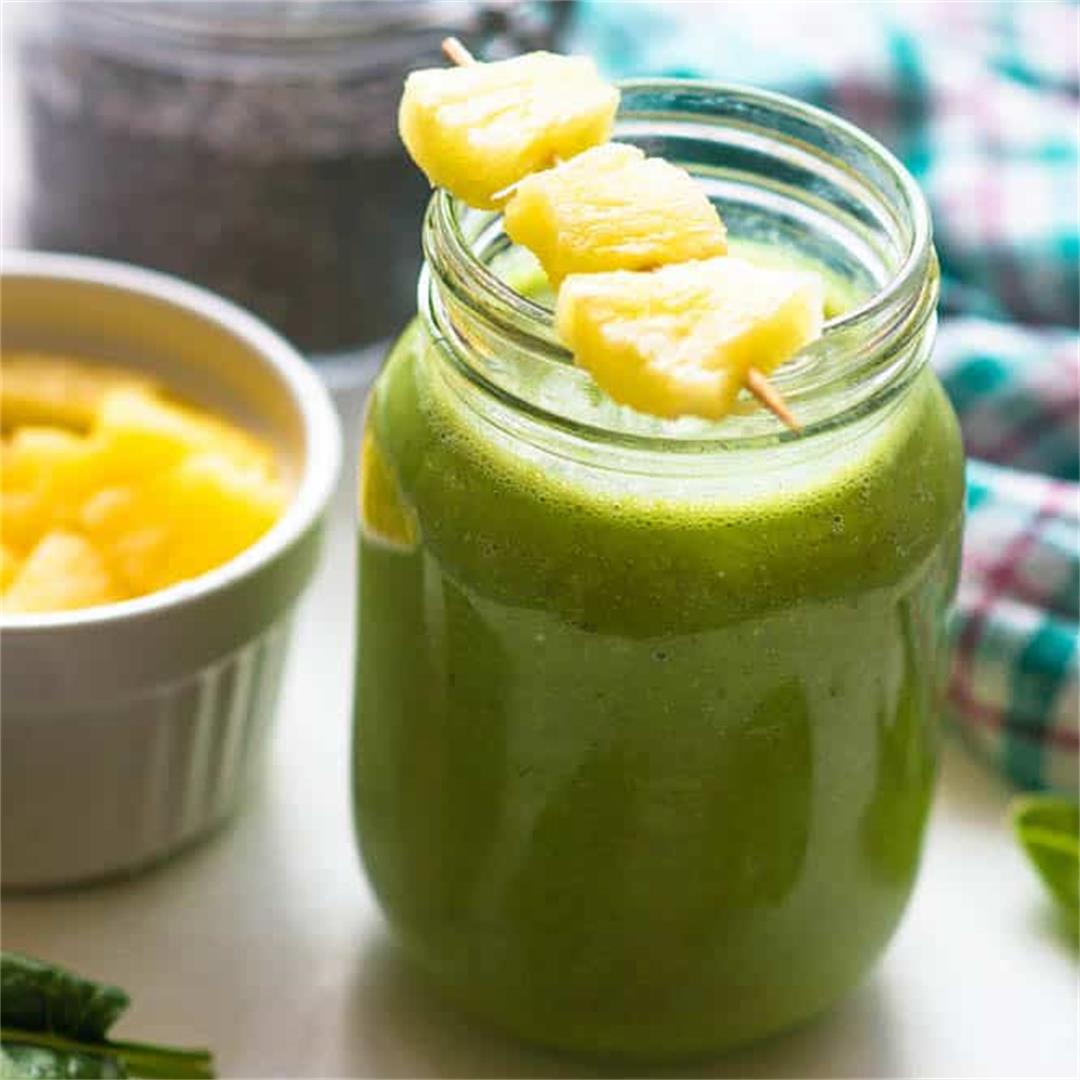 Spinach pineapple smoothie
