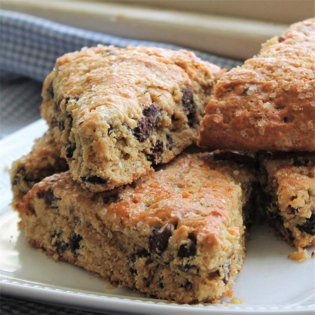 Oatmeal Peanut Butter Chocolate Chip Scones – My Recipe Reviews