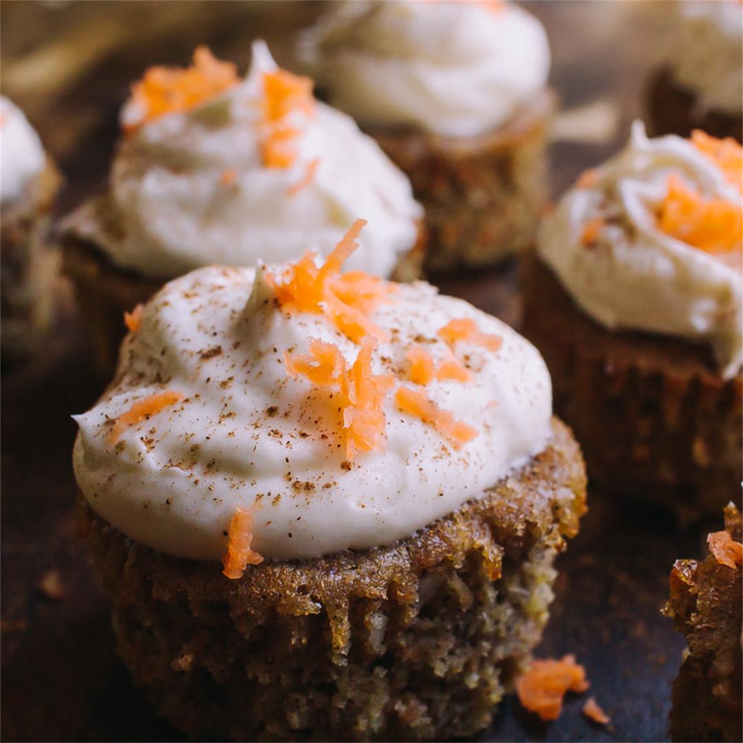 Low Carb Carrot Cake Cupcakes