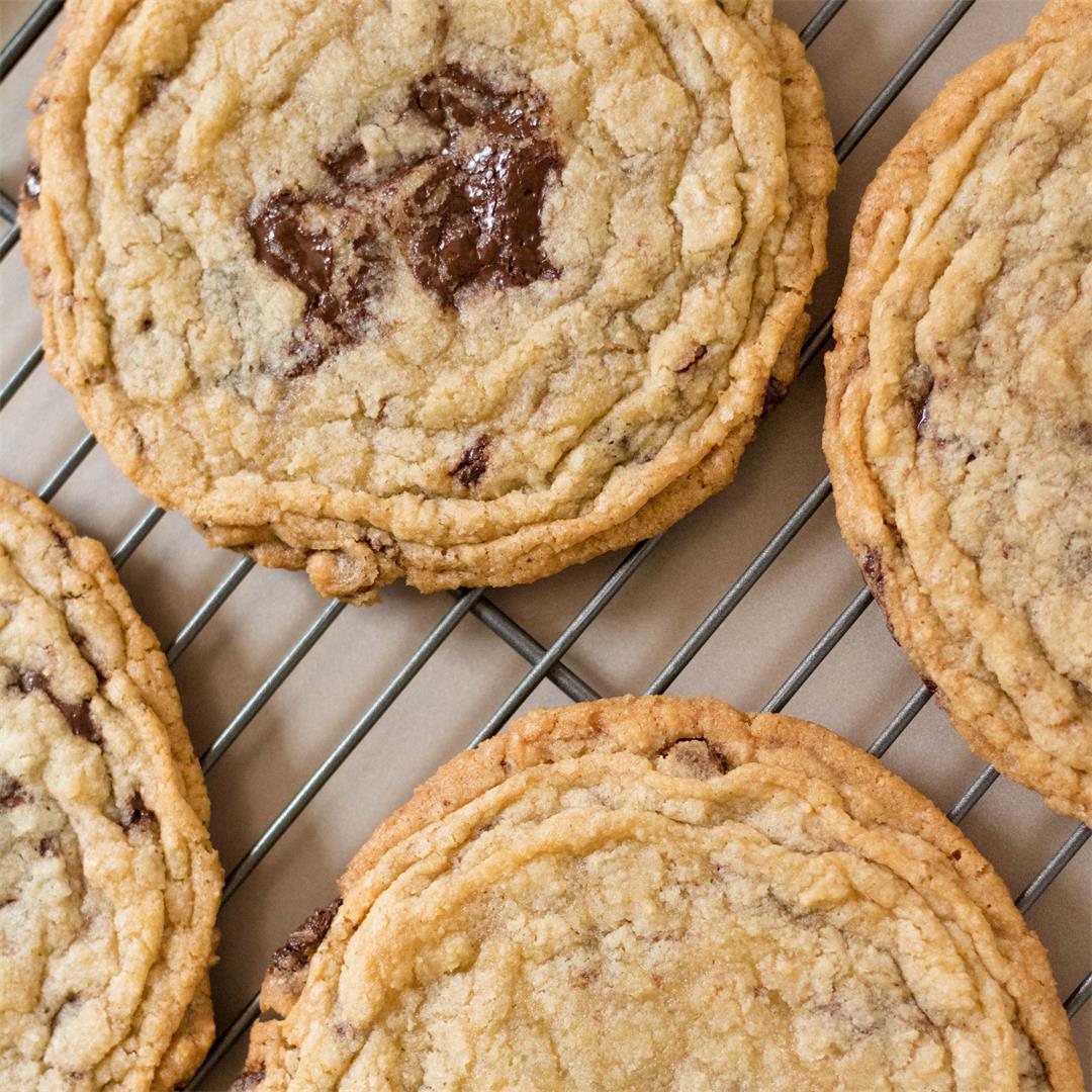 Internet-famous large chocolate chip cookies